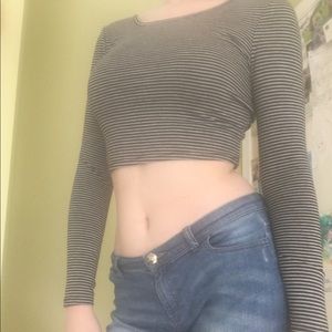 Stripped crop top